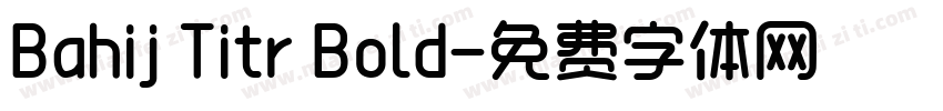 Bahij Titr Bold字体转换